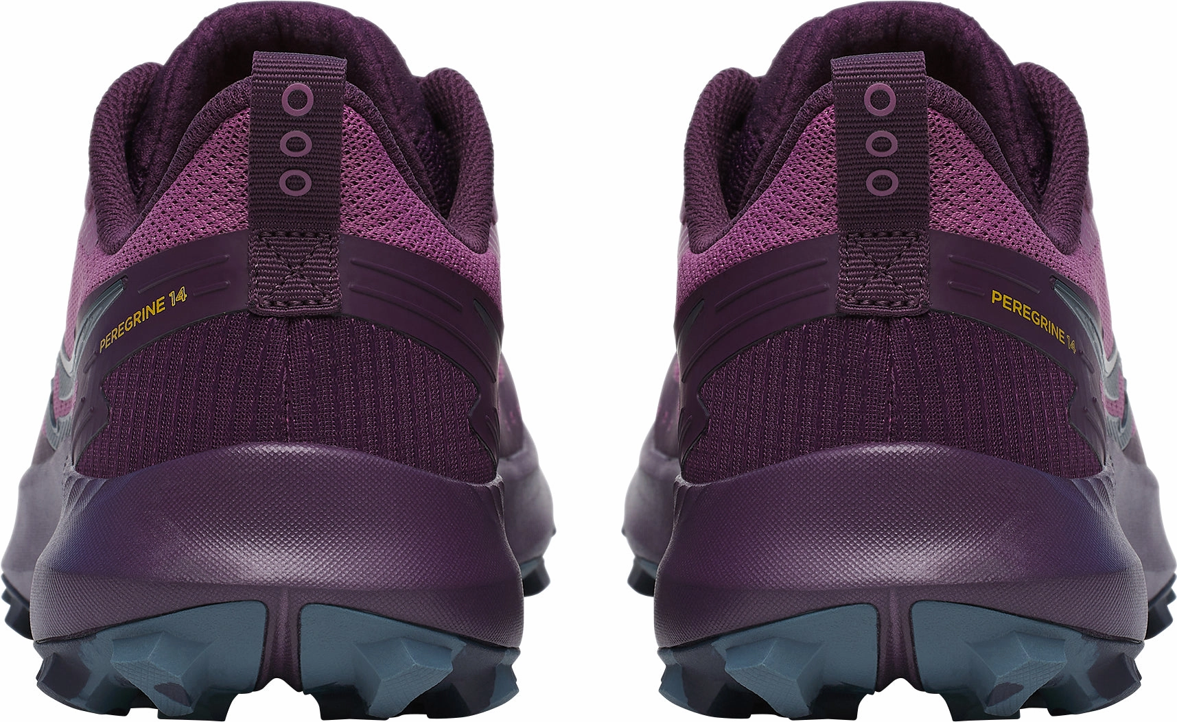 Lightweight Cushioning System Recycled Components Saucony Peregrine 14 Womens Trail Running Shoes - Purple