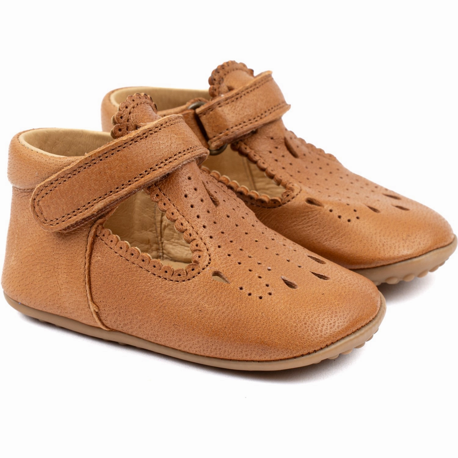 Minimalist Design Secure fit Pom Pom Camel Slippers Ballerina T-bar