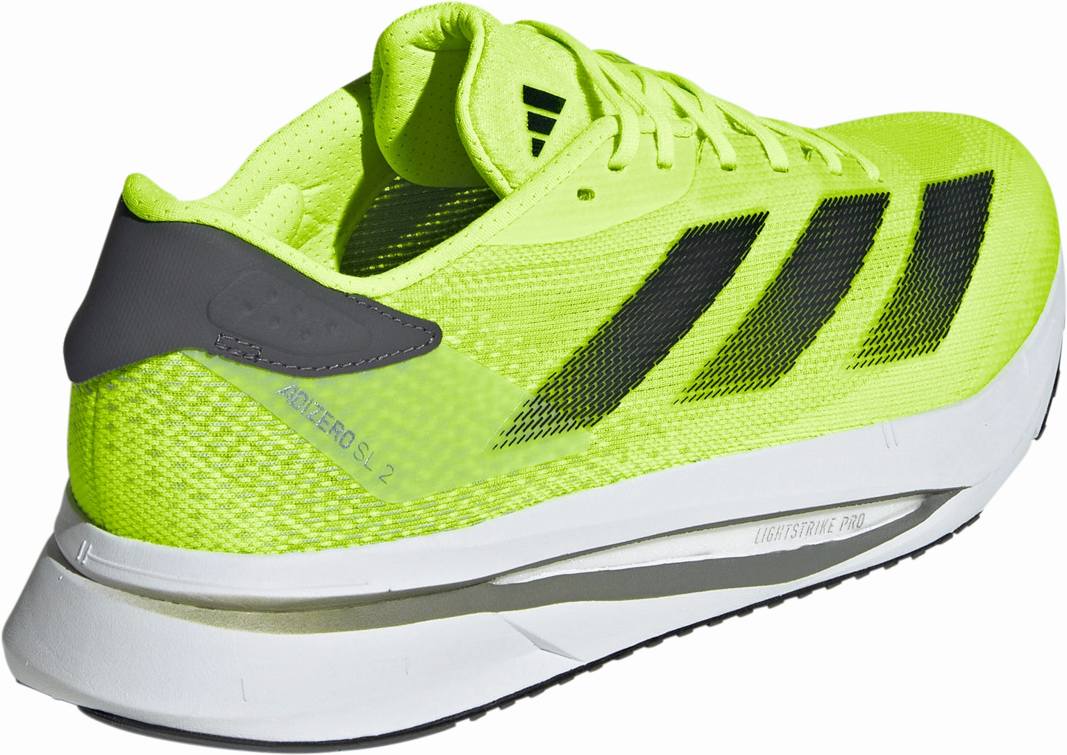 adidas Adizero SL 2 Mens Running Shoes - Yellow perforated upper running shoes Torsional Rigidity Enhancer