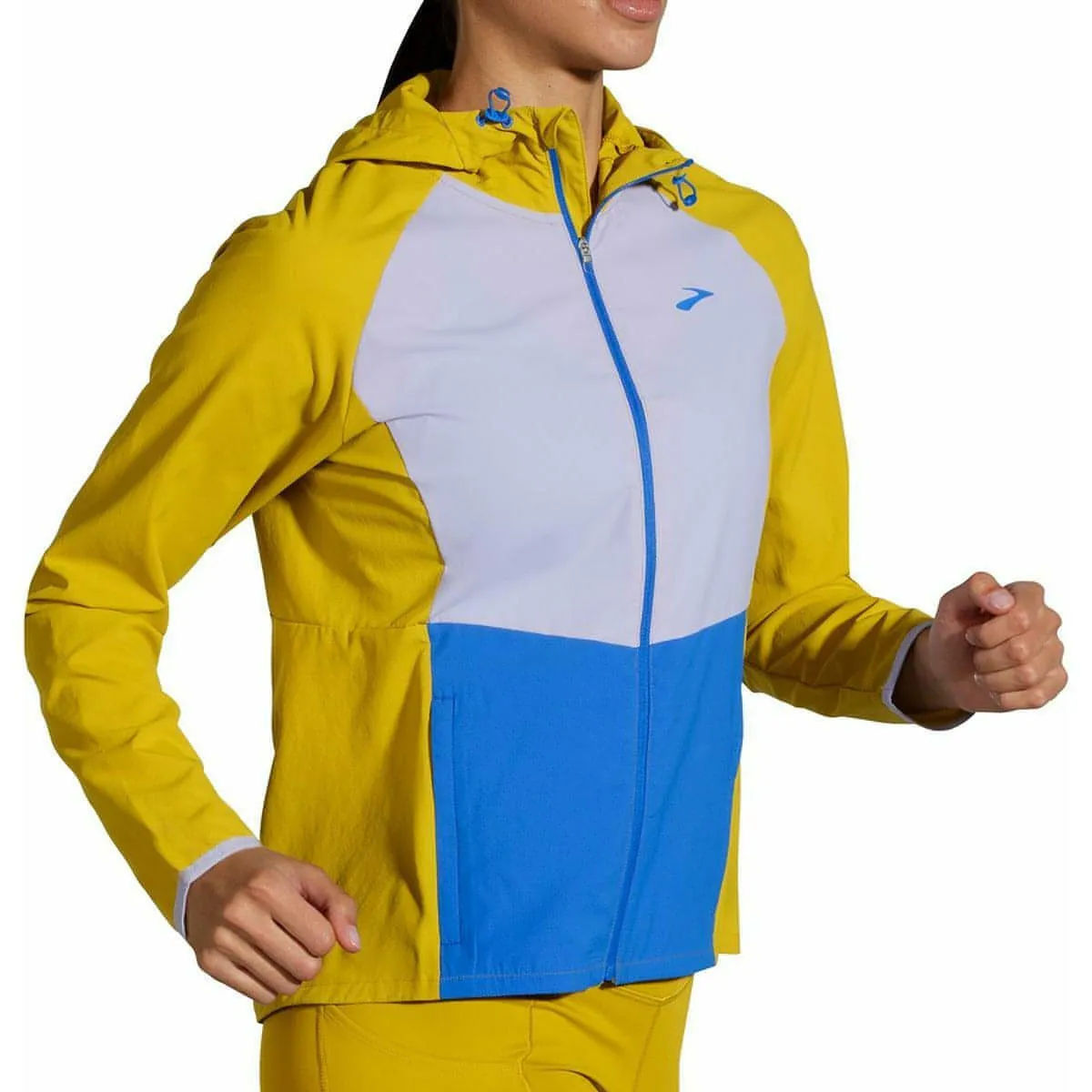 Brooks Canopy Womens Running Jacket - Yellow suitable for product launches Outdoor Fashion