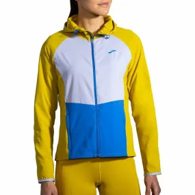 Brooks Canopy Womens Running Jacket - Yellow platform Heat Retention