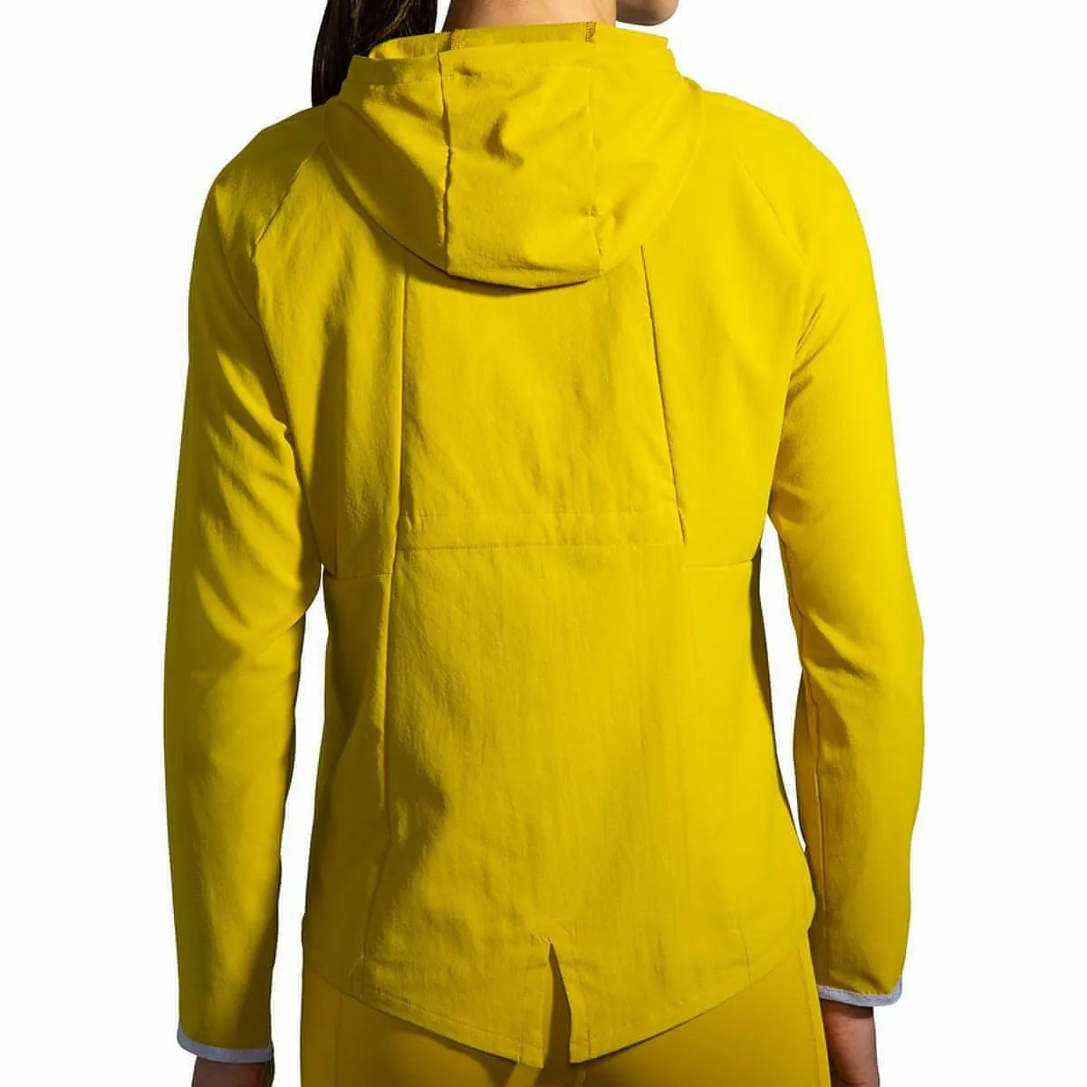 Weather Protection Brooks Canopy Womens Running Jacket - Yellow
