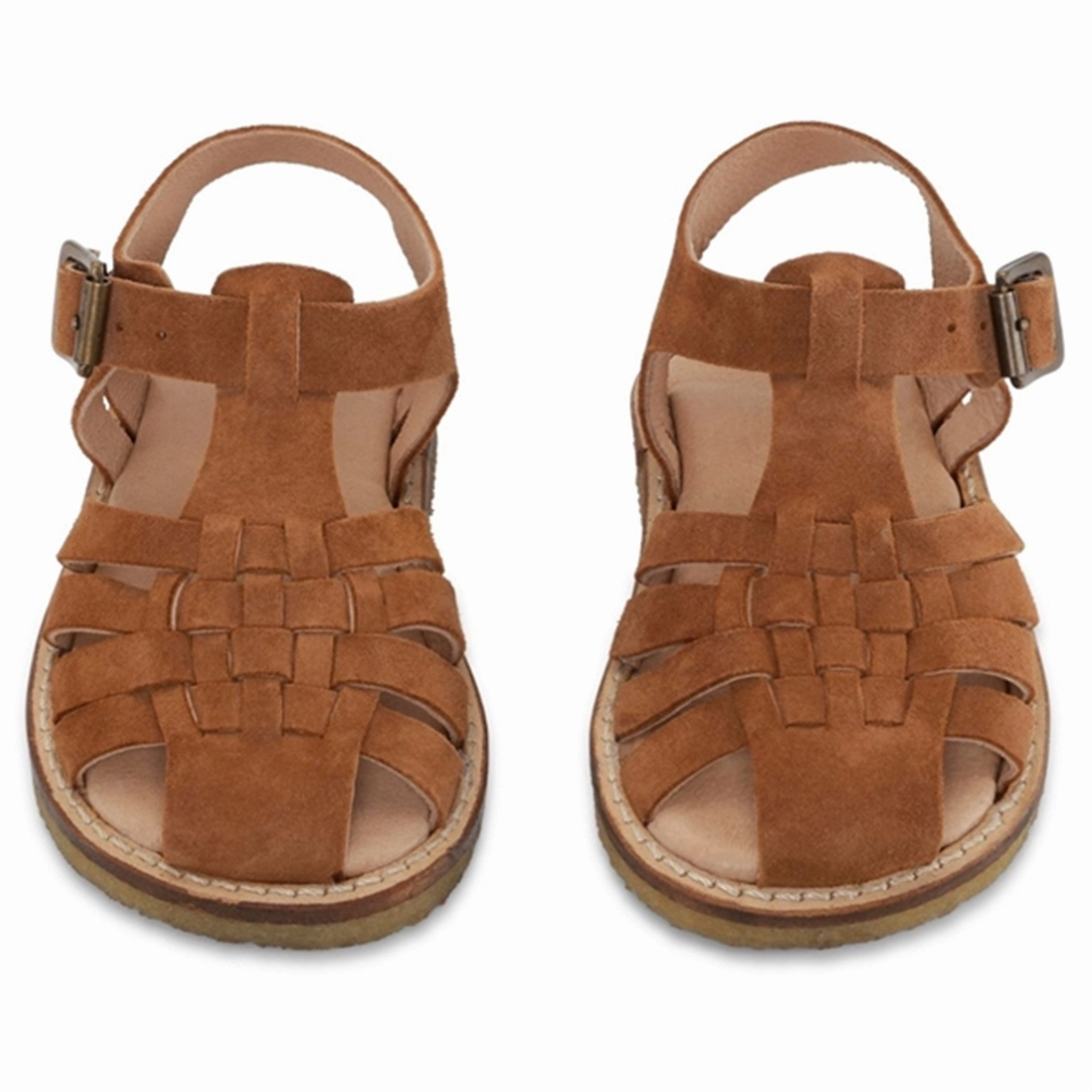 Konges Sl?jd Minou Sandals Ruskind Cognac Summer Footwear Essentials Thermo Adjustable Straps