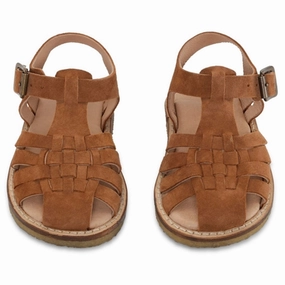 Konges Sl?jd Minou Sandals Ruskind Cognac Everyday Cool