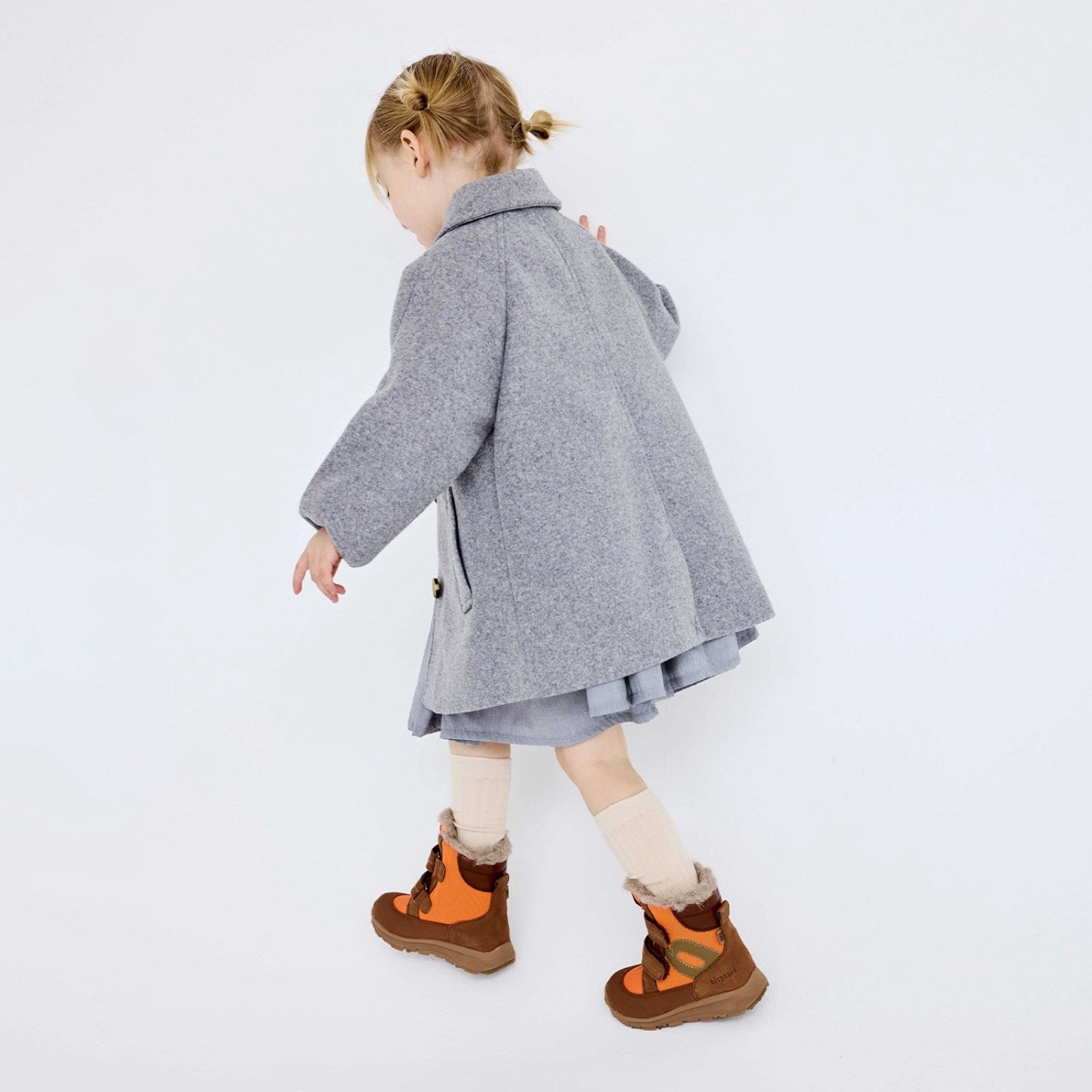 Supportive sole Mud Resistant Functional Minimalist Bisgaard Dark Heather Marlon Tex Tex