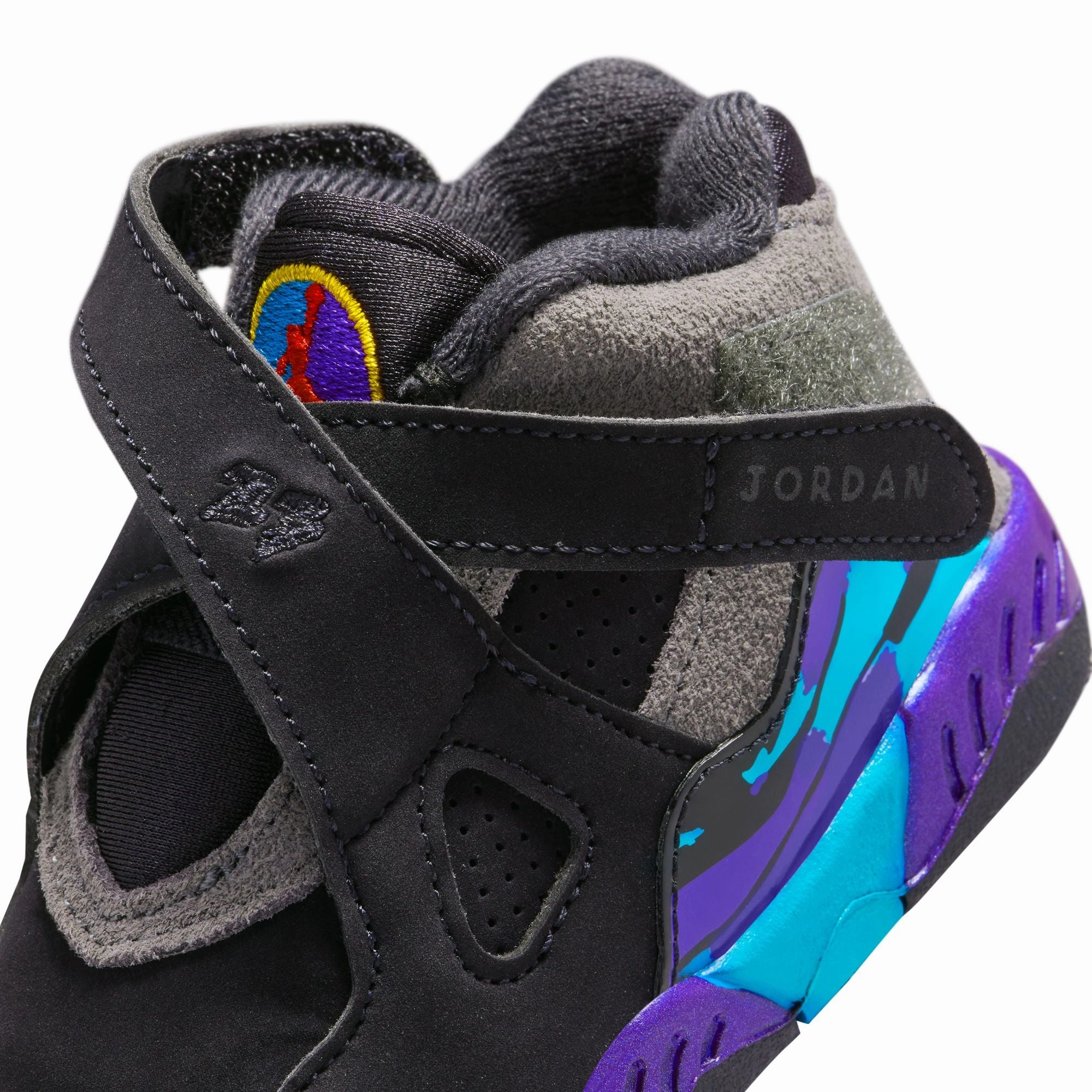 Air Jordan 8 Infants Retro "Aqua" Shoes Responsive Heel Cup