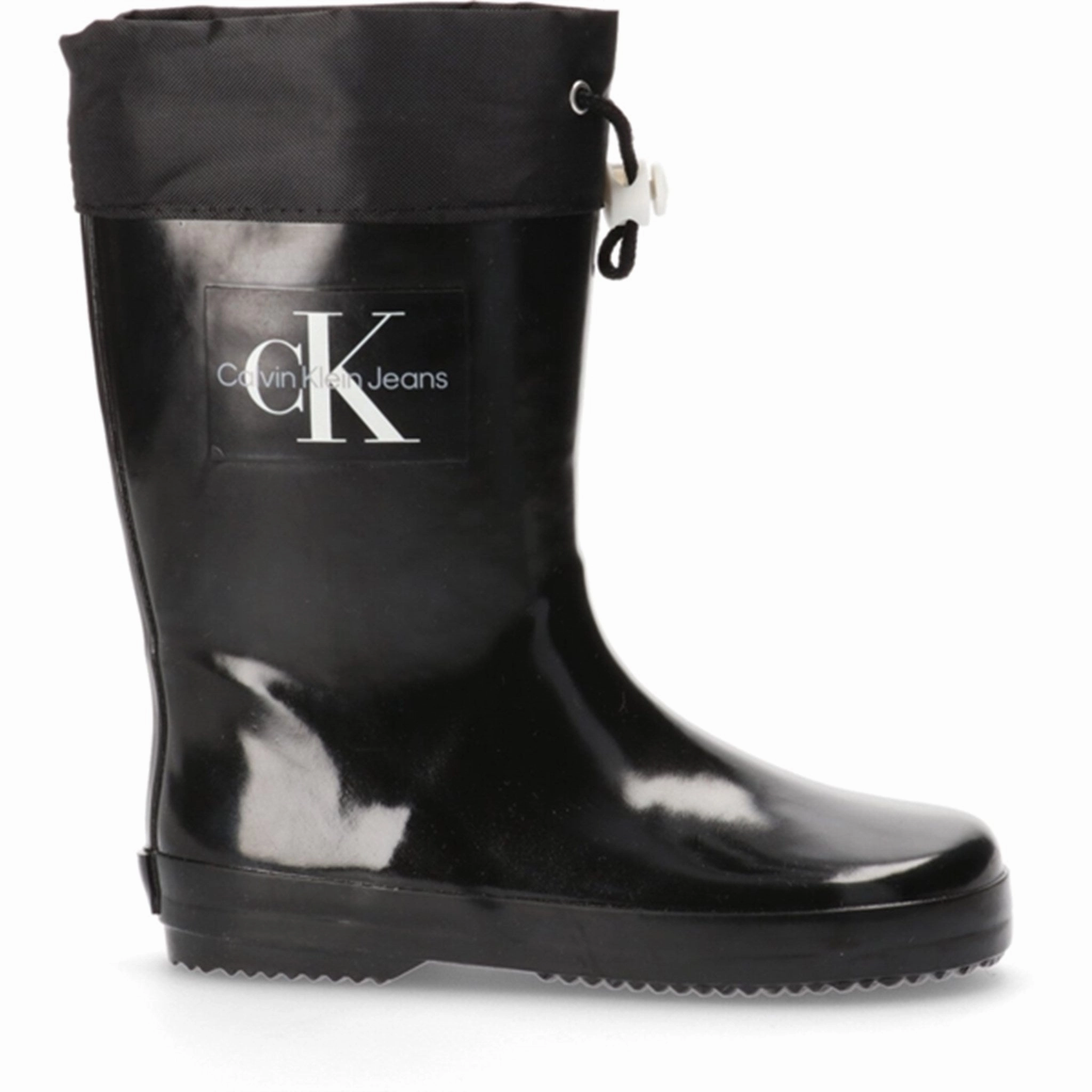 Flexible Outsole Easy Entry Calvin Klein Rubber Boots Black