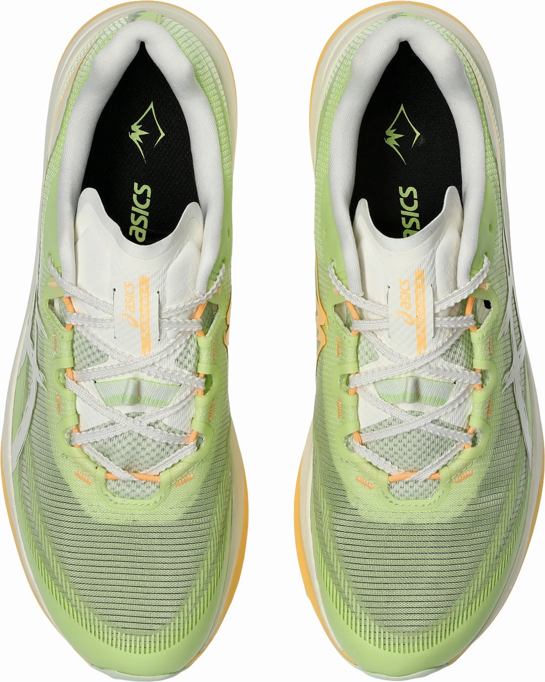 fluorescent - colored running shoes muscle relaxation Asics Fuji Speed 4 Mens Trail Running Shoes - Green