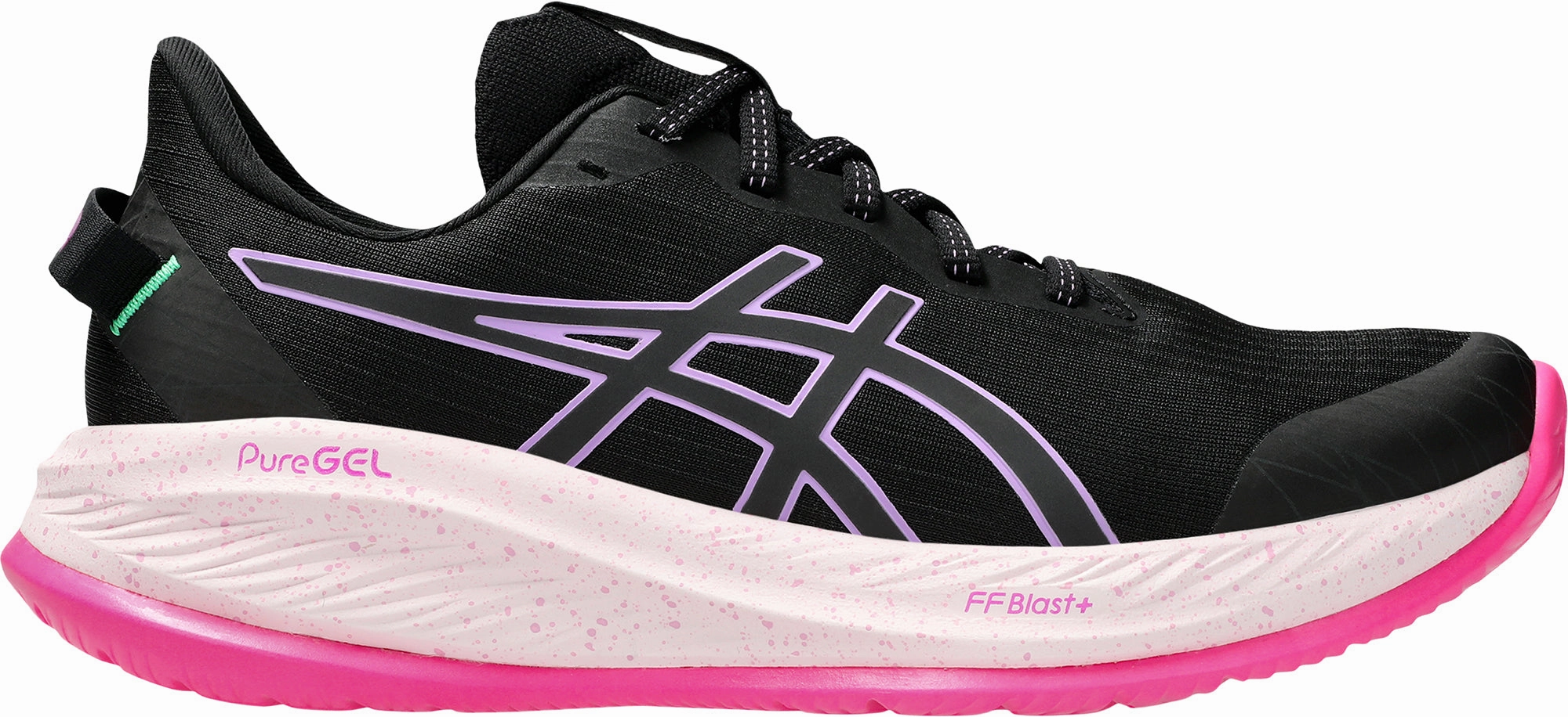 3D Molded Heel Asics Gel Cumulus 26 Lite-Show Womens Running Shoes - Black