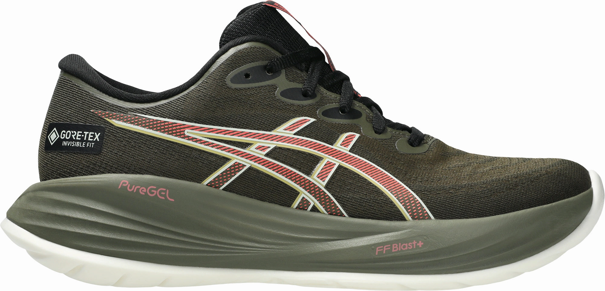 Asics Gel Cumulus 27 GORE-TEX Womens Running Shoes - Green Streamlined Design