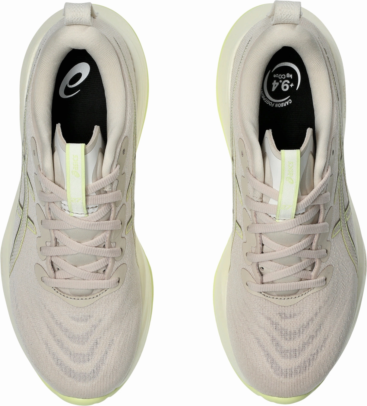 Asics Gel Cumulus 27 Womens Running Shoes - Beige Dual Density Padding Stretch Lace Cover