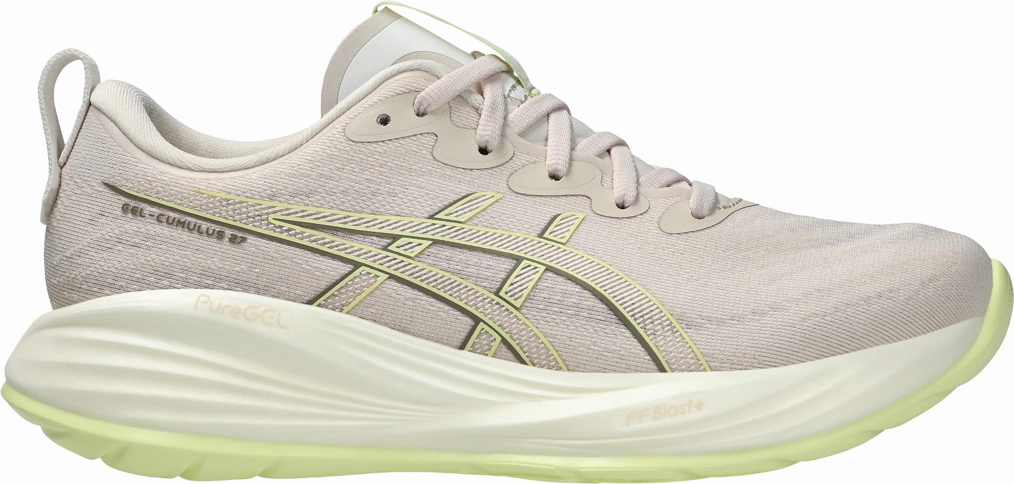 Asics Gel Cumulus 27 Womens Running Shoes - Beige Precision Stitching Techniques 3D Printed Components