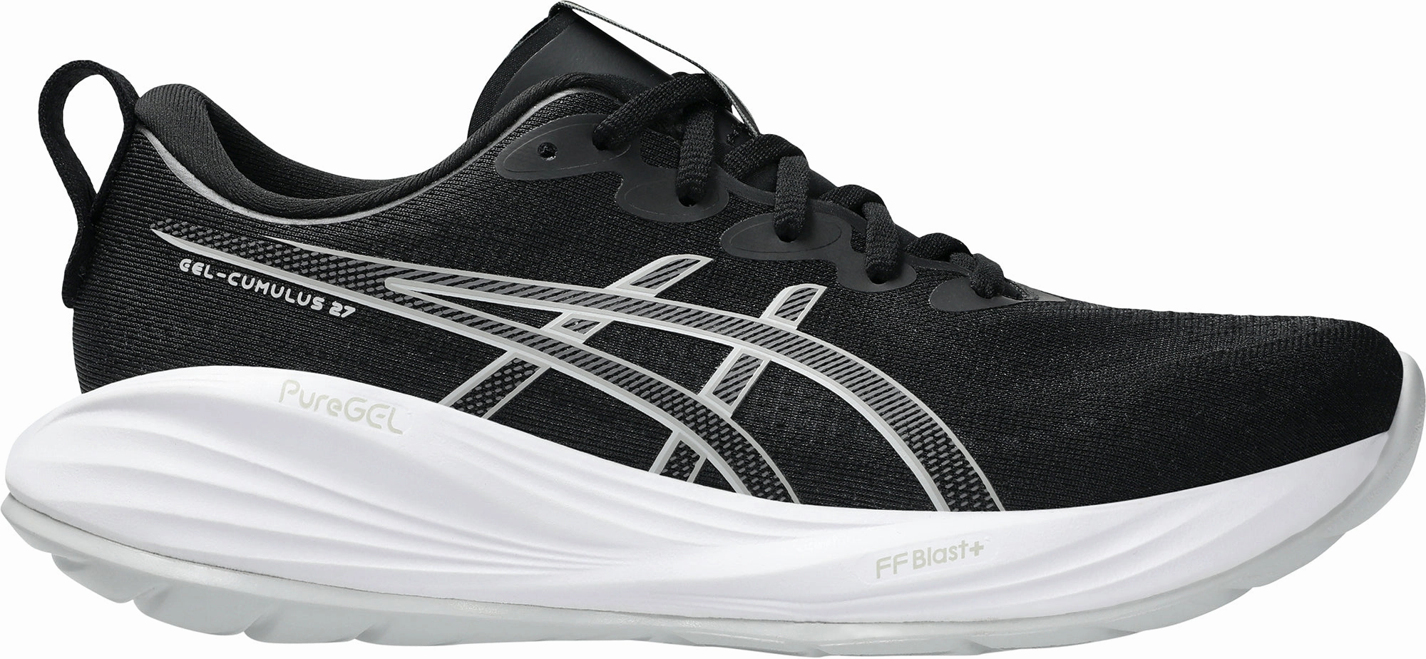 Asics Gel Cumulus 27 Womens Running Shoes - Black Knit Upper