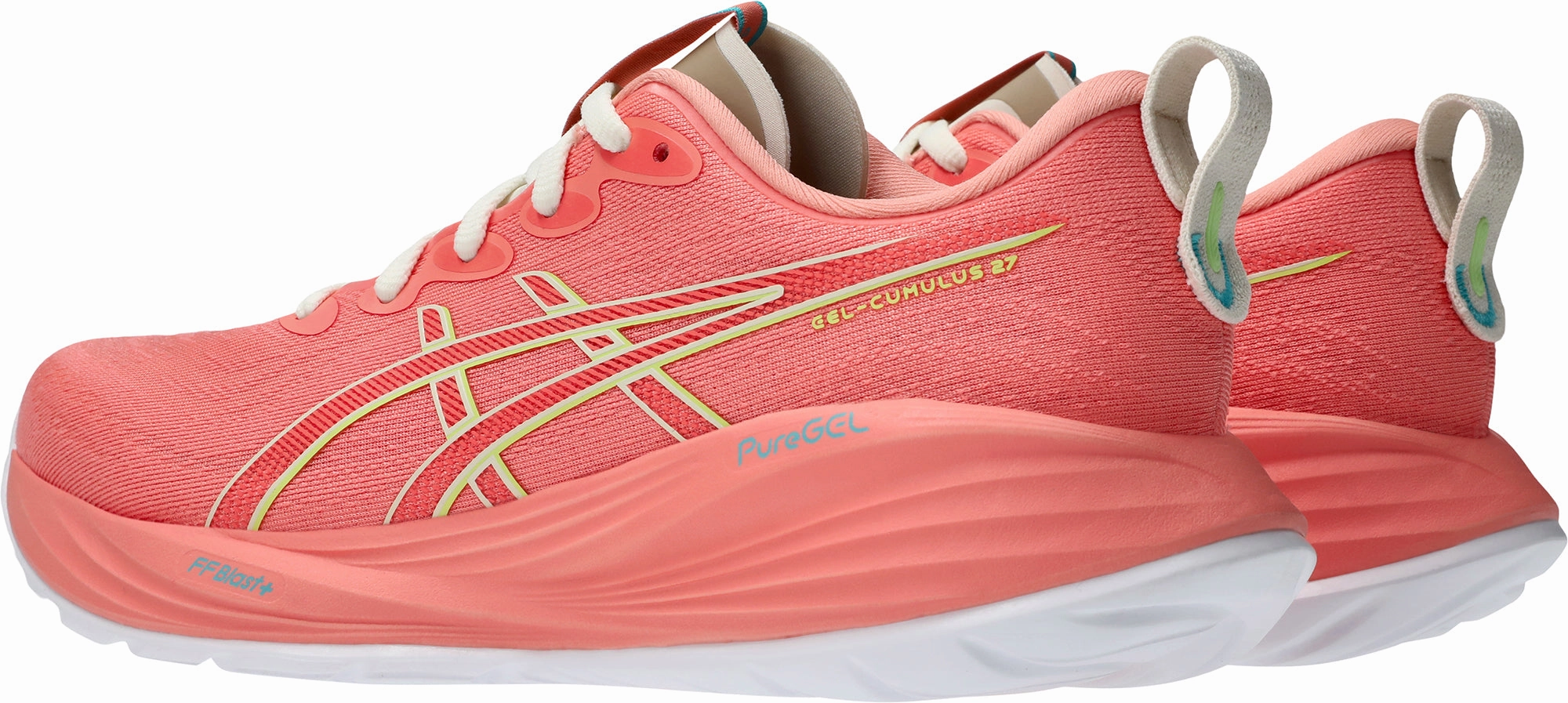 Asics Gel Cumulus 27 Womens Running Shoes - Pink Rocker Profile quiet shoes