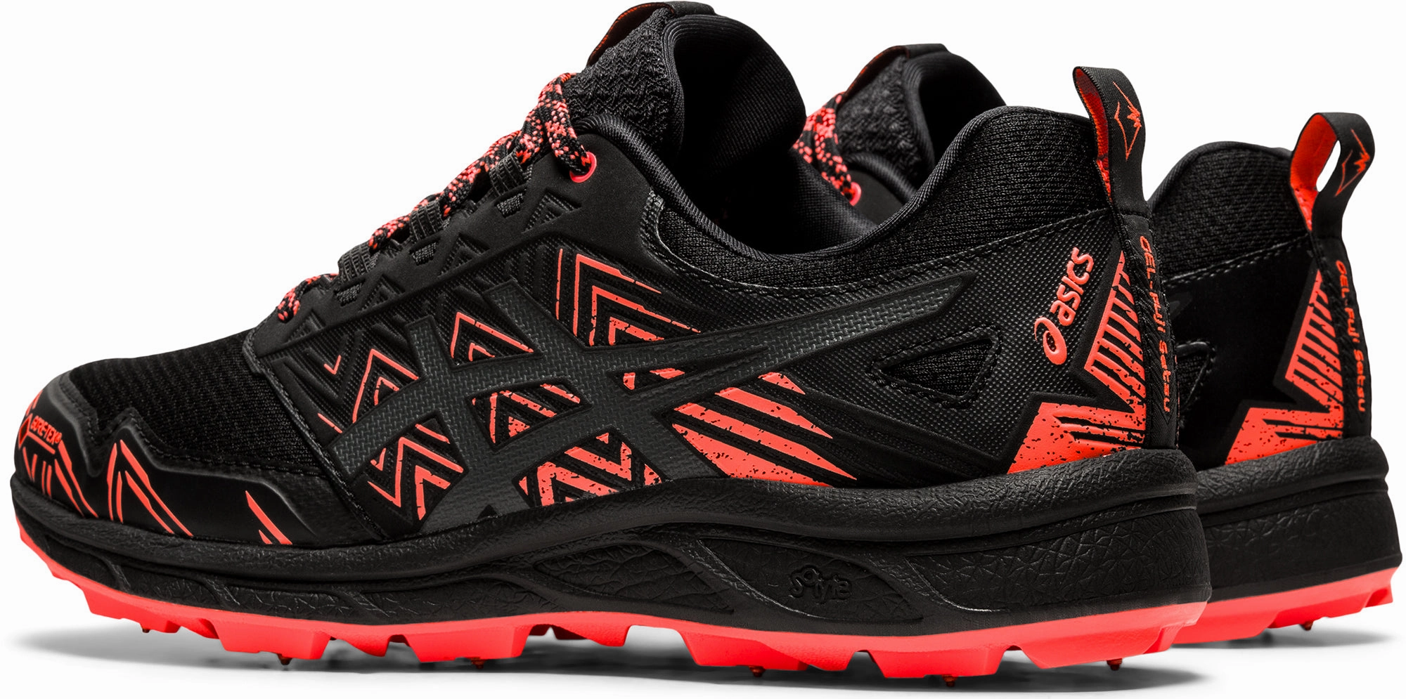 hot - climate running shoes Enhanced Durability Asics Gel FujiSetsu 3 GORE-TEX Womens Winter Trail Running Shoes - Black