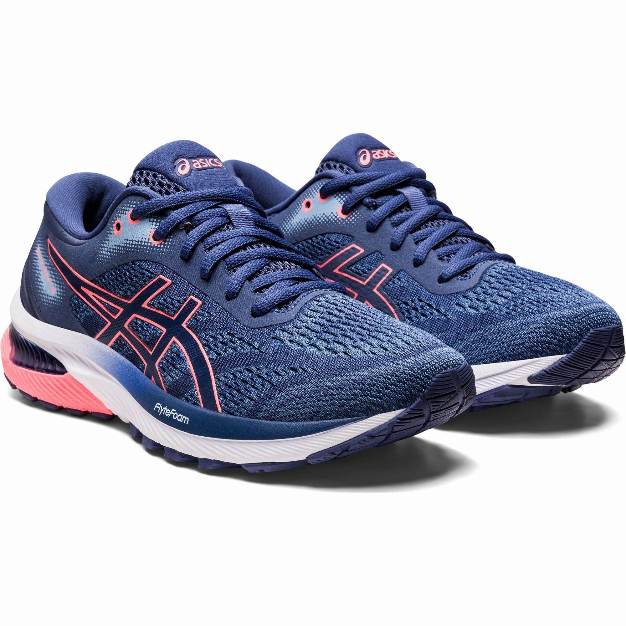 Asics Gel Glorify 5 Womens Running Shoes - Blue Comfort Shock Absorption Lightweight Footwear