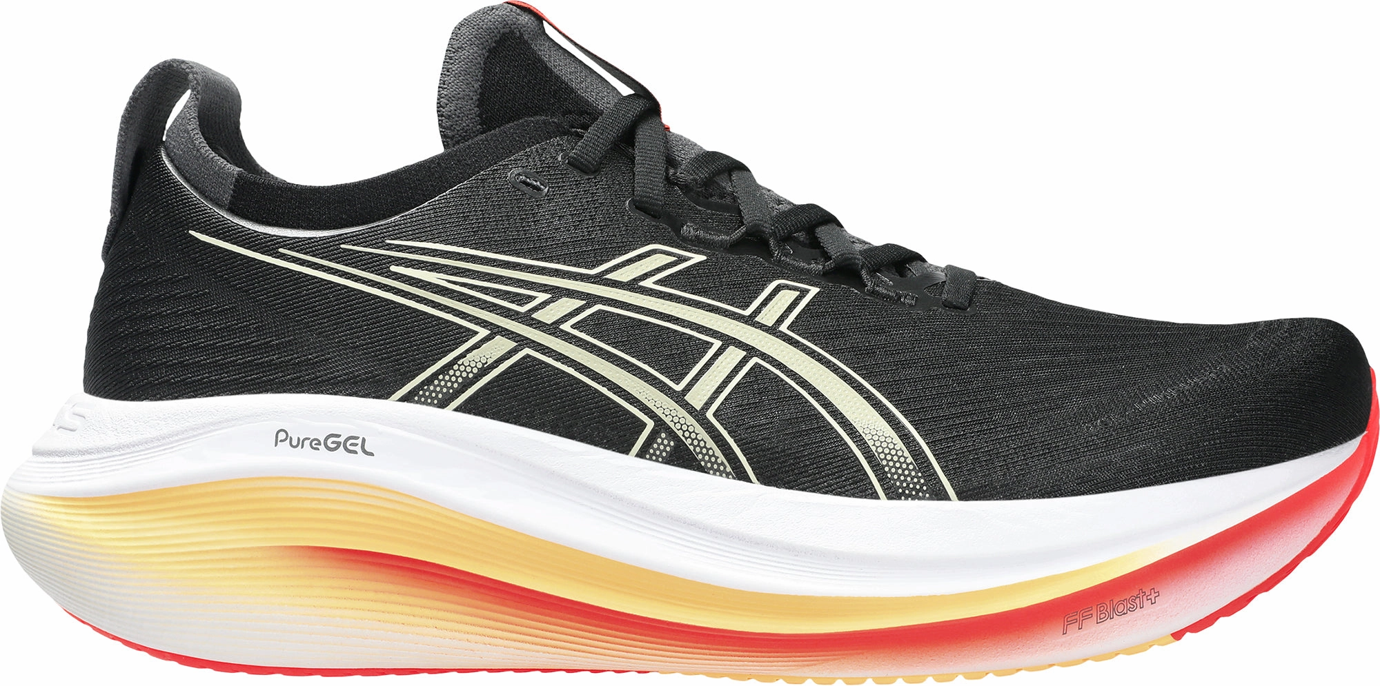 Asics Gel Nimbus 27 Mens Running Shoes - Black style - focused