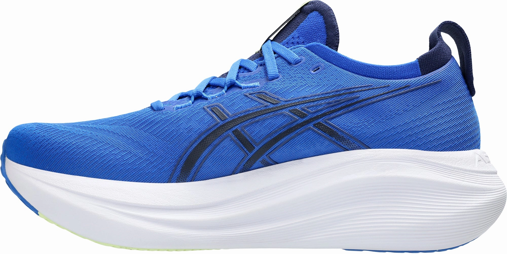 Advanced Traction anti - twist shoes Asics Gel Nimbus 27 Mens Running Shoes - Blue