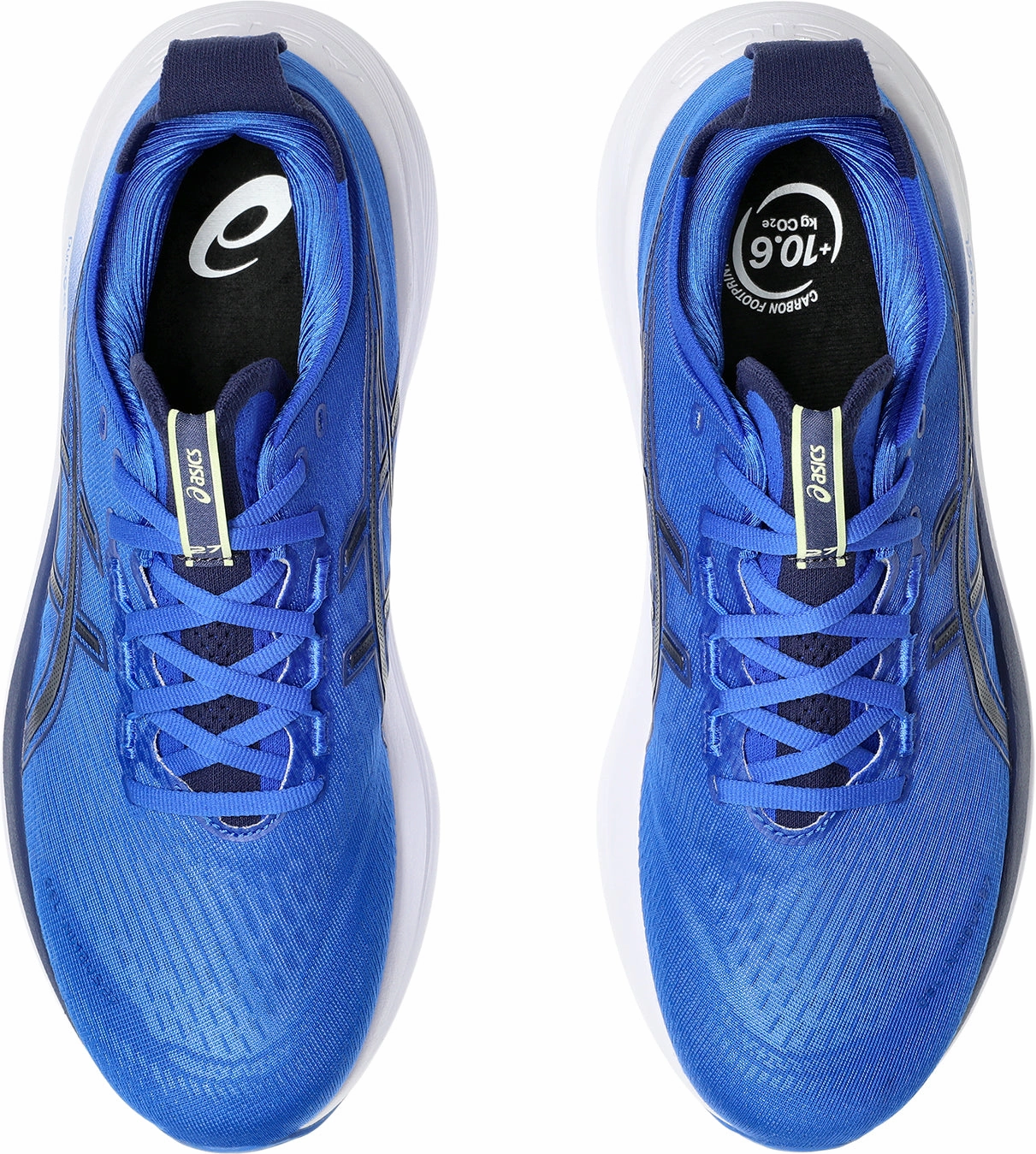 Asics Gel Nimbus 27 Mens Running Shoes - Blue Stylish Design Nubuck