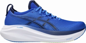 Asics Gel Nimbus 27 Mens Running Shoes - Blue short - distance run
