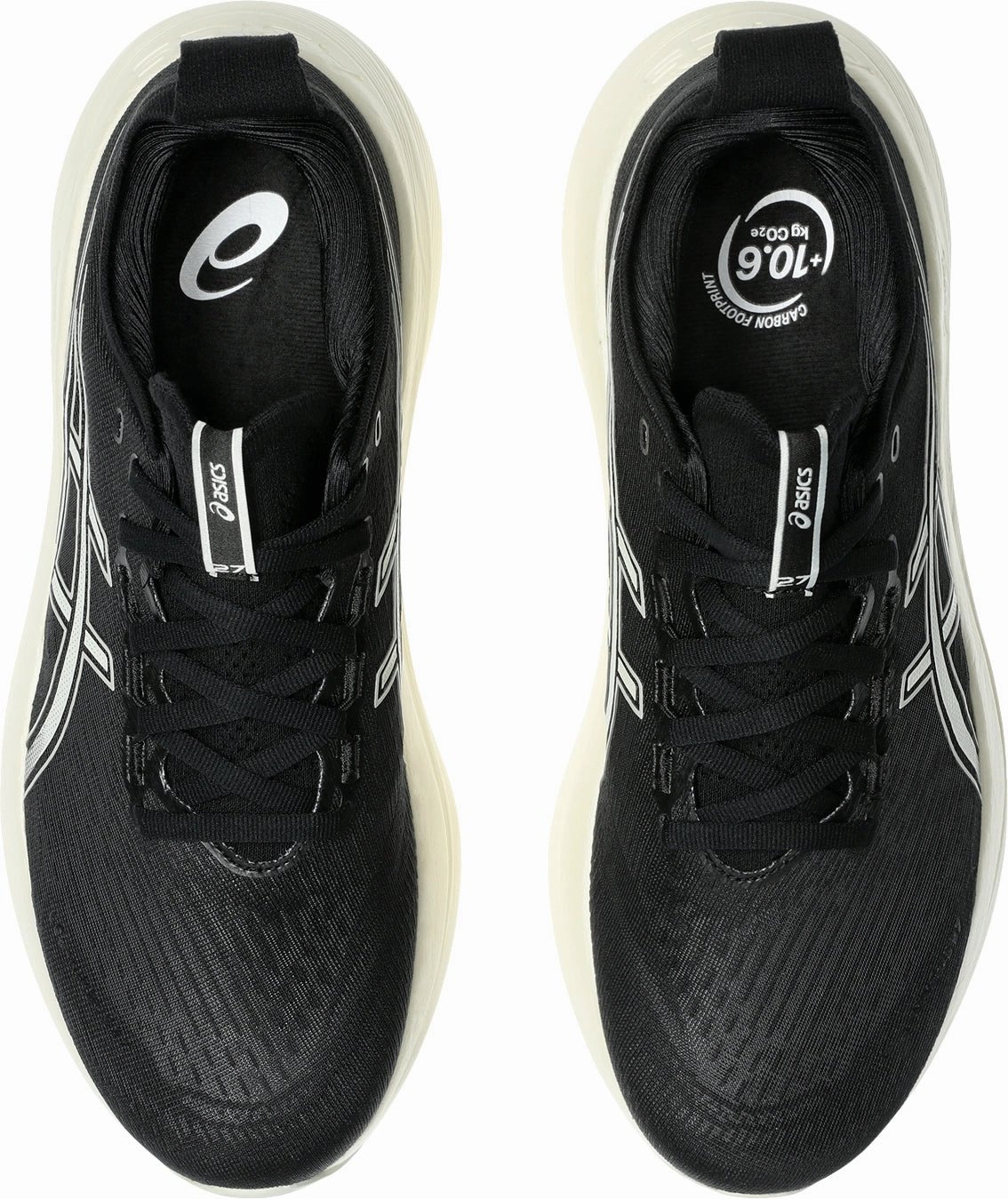 Dry running Asics Gel Nimbus 27 WIDE FIT Mens Running Shoes - Black