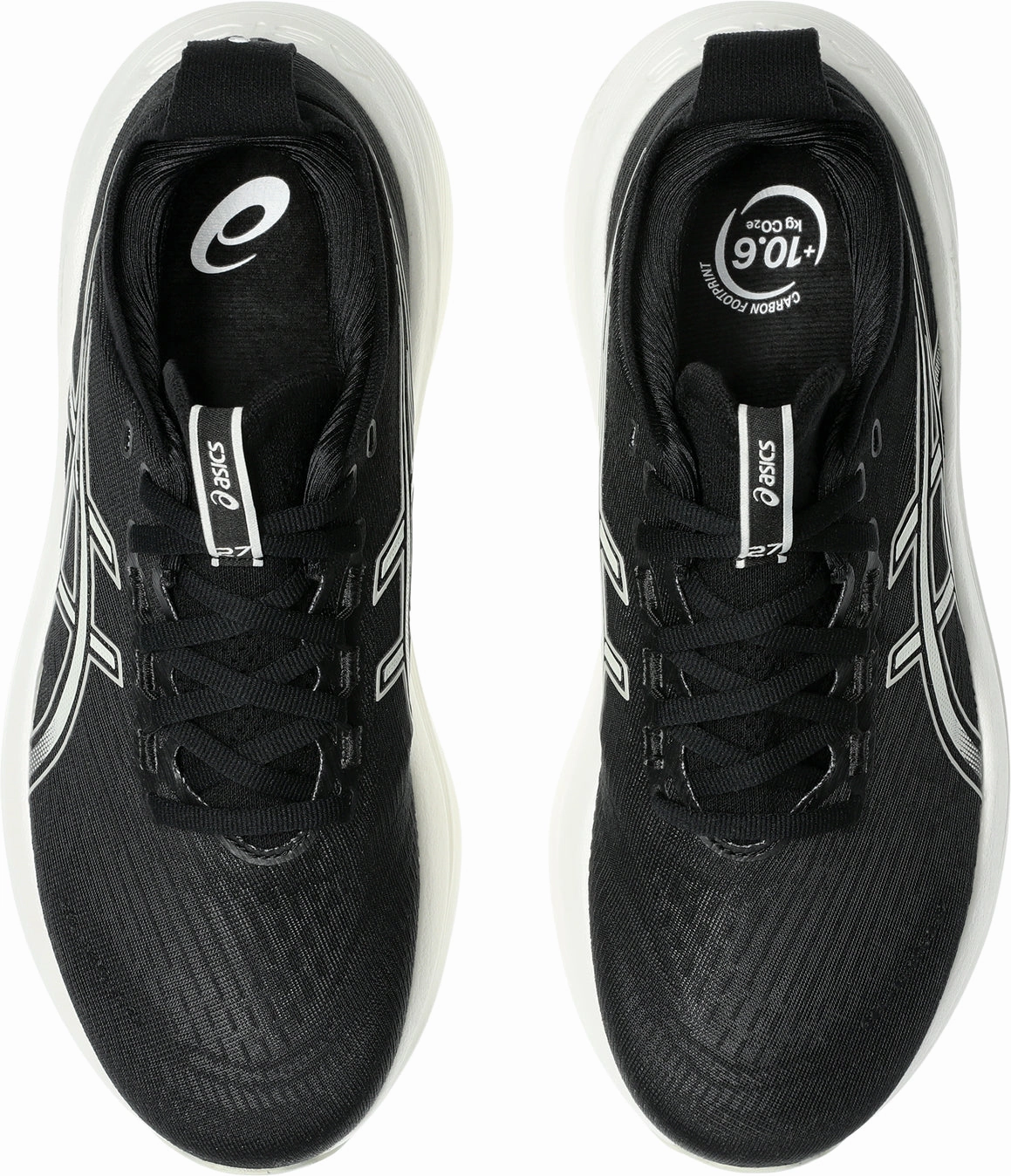 Asics Gel Nimbus 27 Womens Running Shoes - Black 10K runs