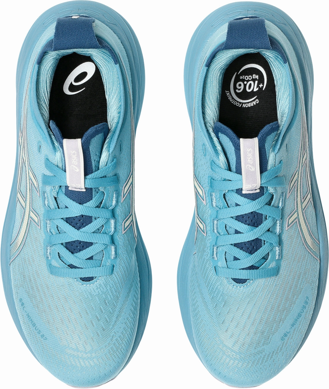 adventure - shoes Elasticated Tongue Asics Gel Nimbus 27 Womens Running Shoes - Blue