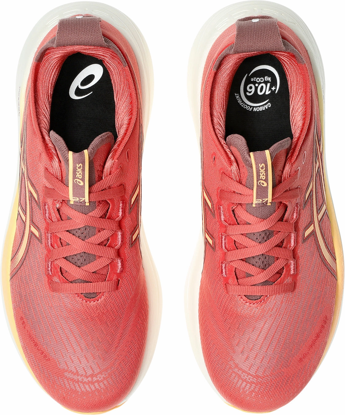 Asics Gel Nimbus 27 Womens Running Shoes - Pink Non Chafing Collar