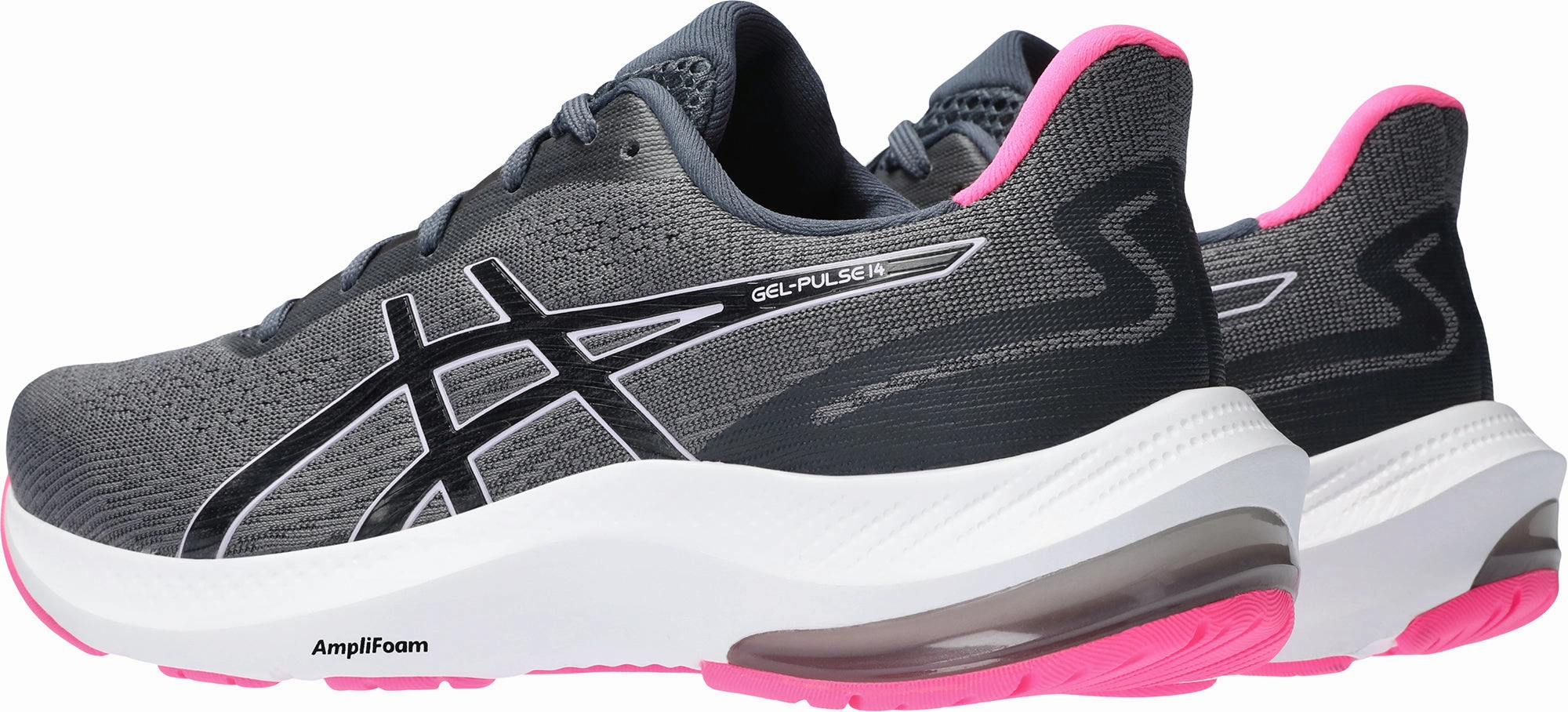 Hydrophobic Lining physical fitness Asics Gel Pulse 14 Womens Running Shoes - Grey
