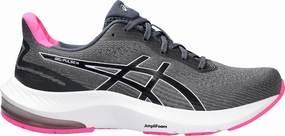 elastic materials Rolling Gait Engineered Asics Gel Pulse 14 Womens Running Shoes - Grey