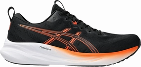 Asics Gel Pulse 16 Mens Running Shoes - Black Shock Dispersing Midlayer Saucony PowerGrid