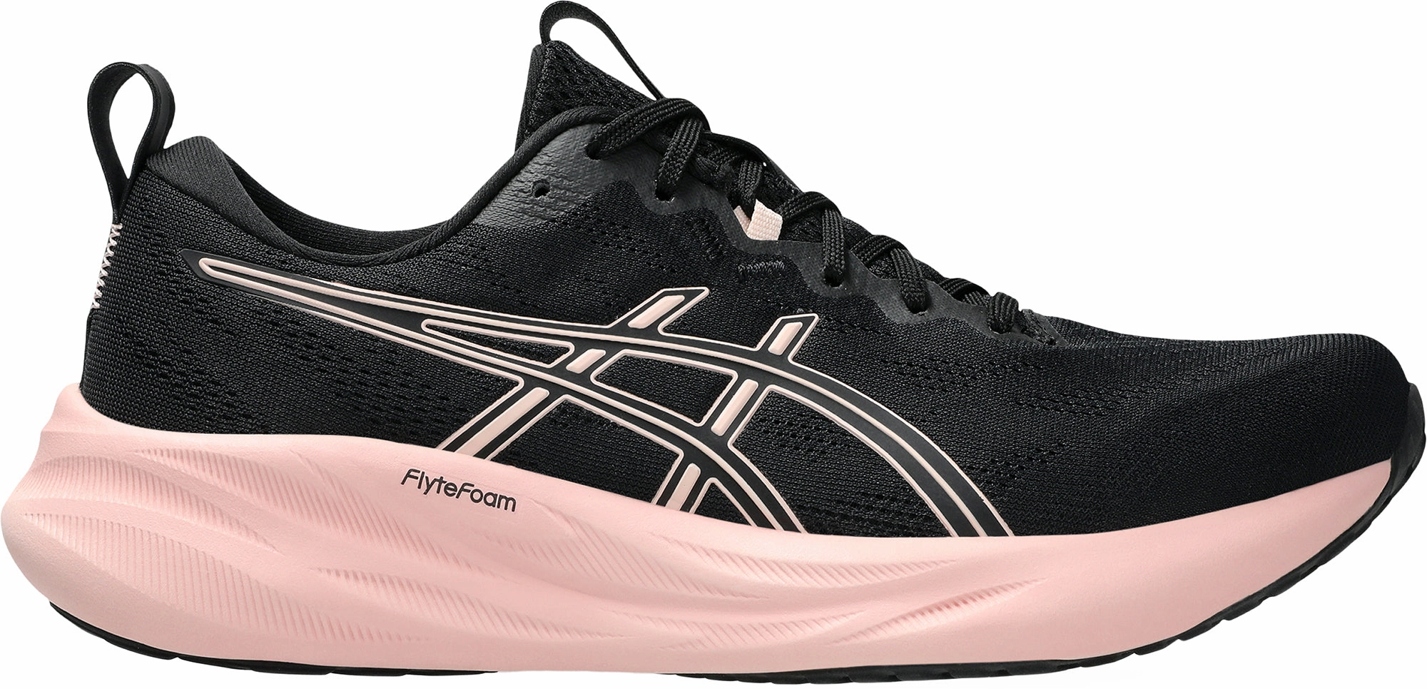Torsional Guidance System Asics Gel Pulse 16 Womens Running Shoes - Black