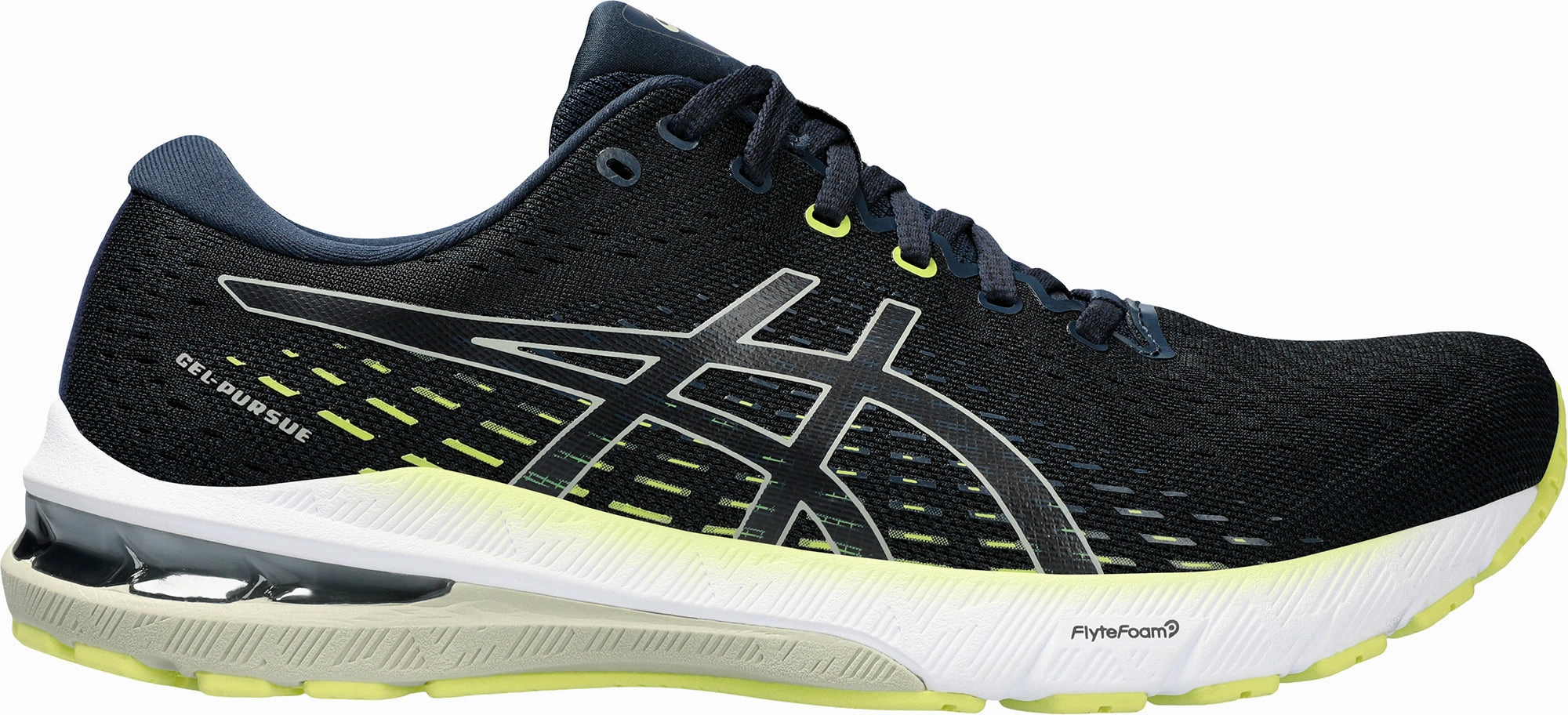 Asics Gel Pursue 8 Mens Running Shoes - Blue Anti Blister Collar Stability Arch Support