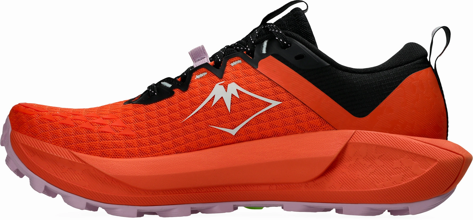 Collapsible Heel Rolling Motion Technology Asics Gel Trabuco 13 Womens Trail Running Shoes - Orange