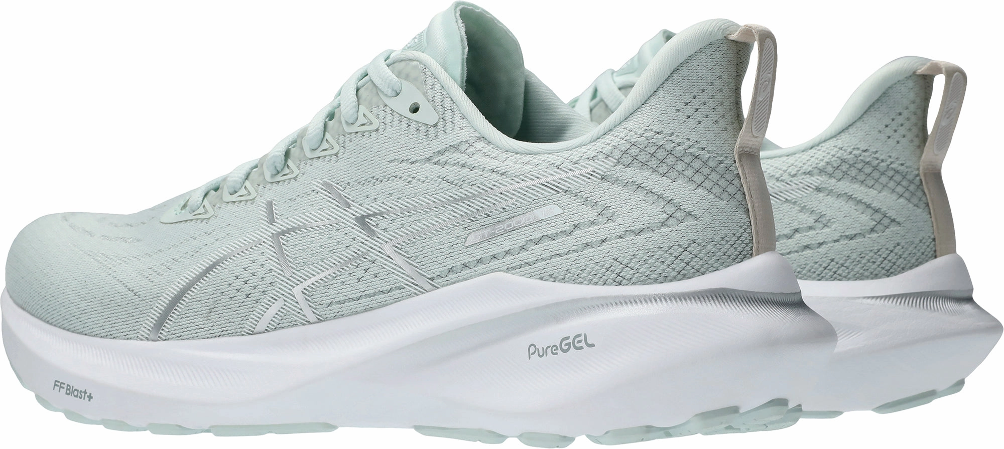 Asics GT 2000 13 Womens Running Shoes - Green Stretchable Mesh Ventilated Airflow Channels