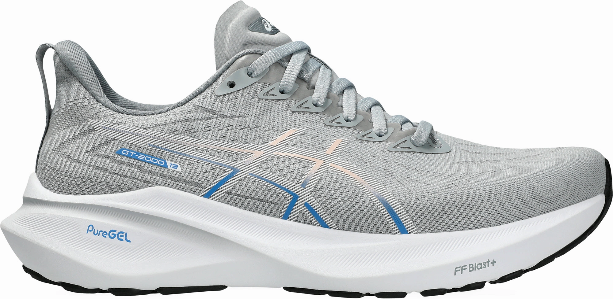 Asics GT 2000 13 Womens Running Shoes - Grey running in a cross - country meet shoes