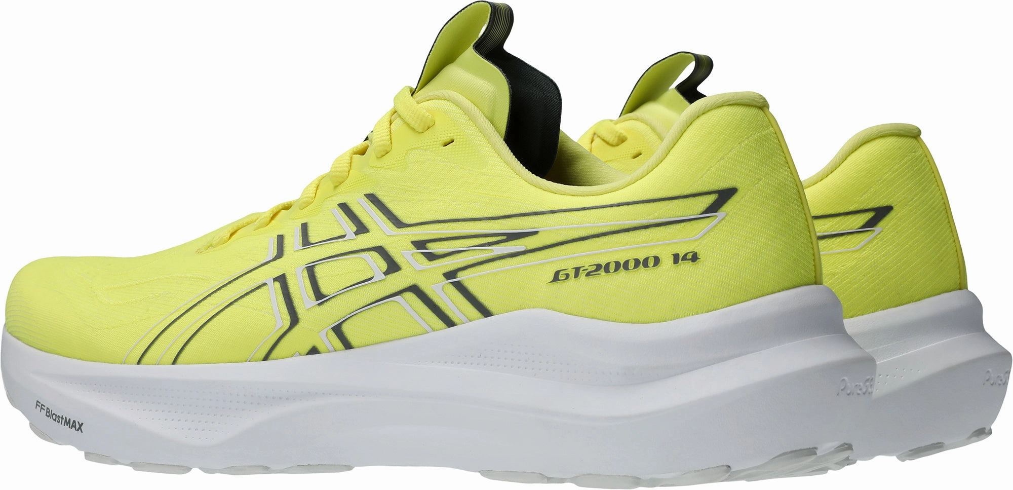 Asics GT 2000 14 Mens Running Shoes - Yellow Impact absorption Heavy Duty Running