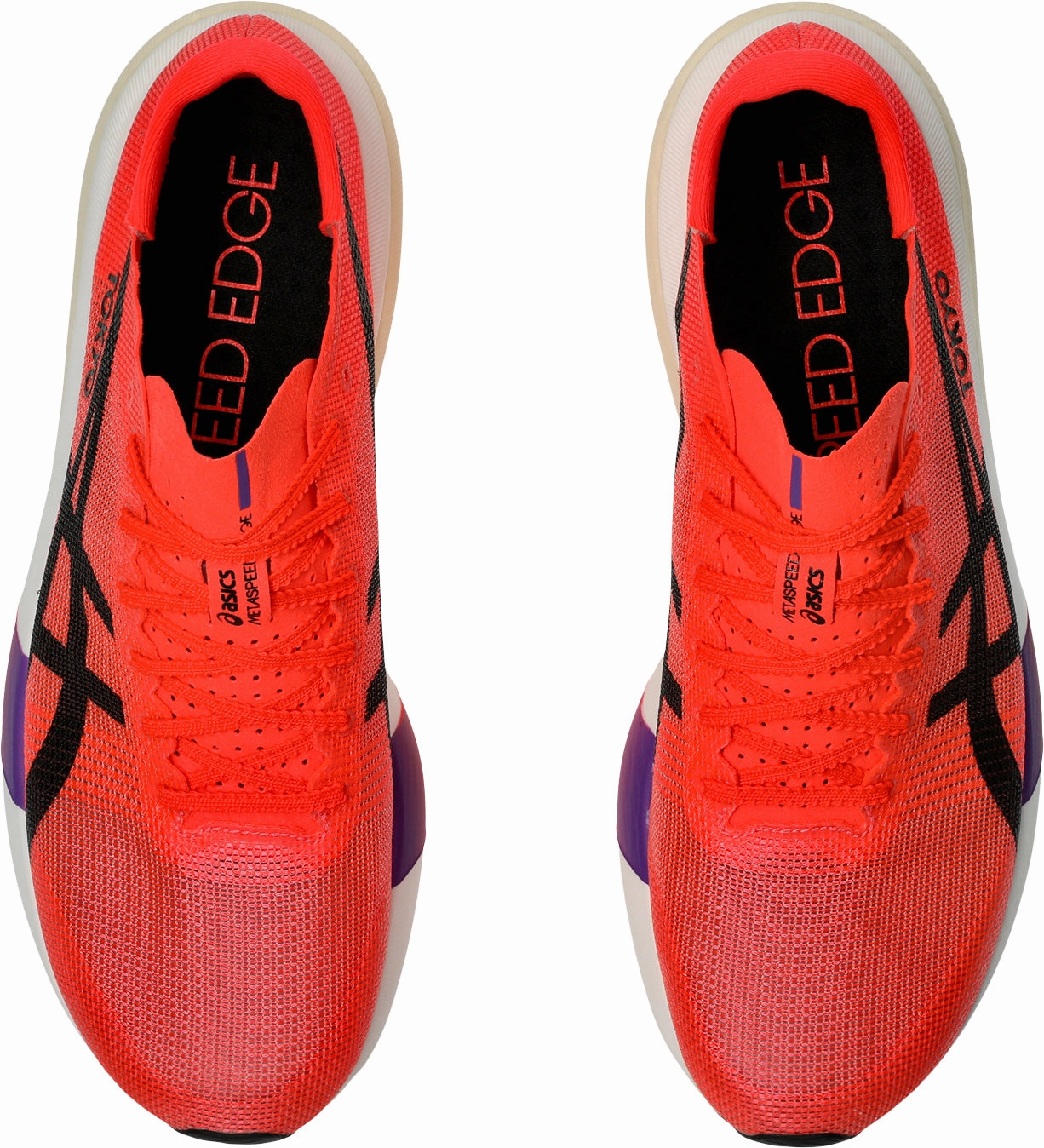 running with a foam midsole Asics MetaSpeed Edge Tokyo Mens Running Shoes - Red
