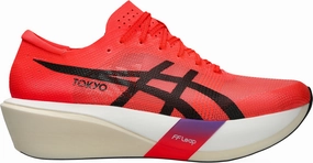 beginner running shoes athlete shoes Asics MetaSpeed Edge Tokyo Mens Running Shoes - Red