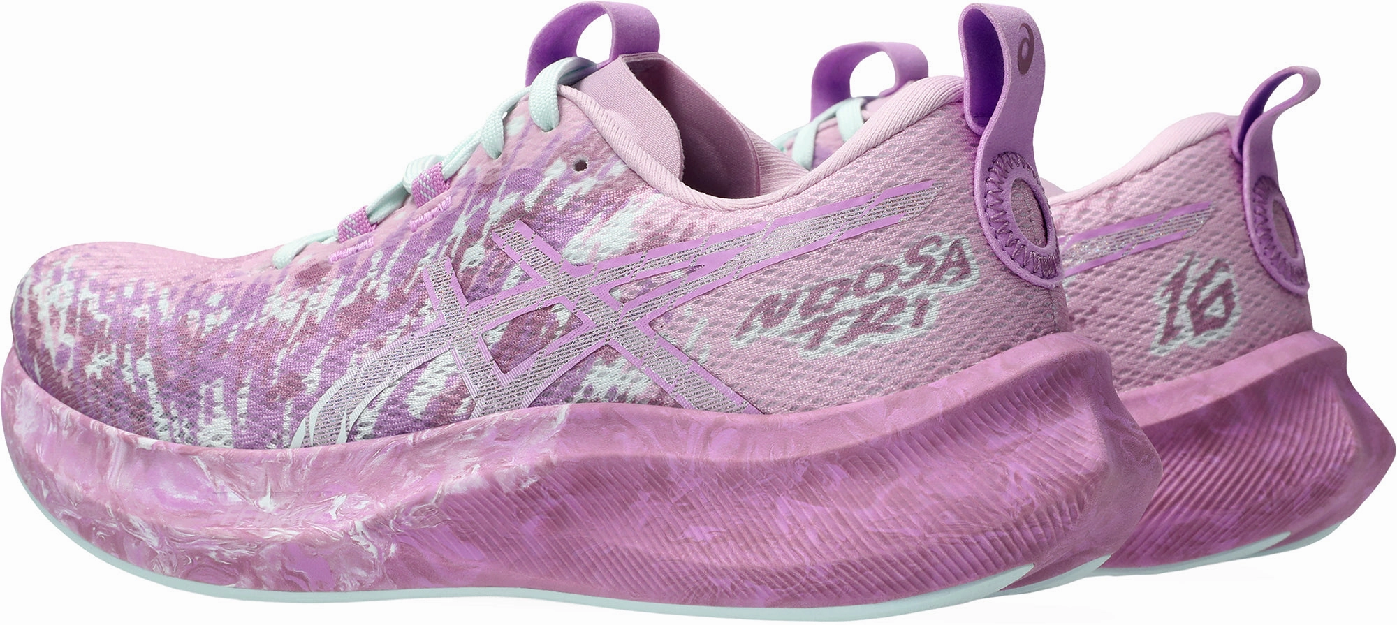 running in a truss bridge area shoes Asics Noosa Tri 16 Womens Running Shoes - Pink