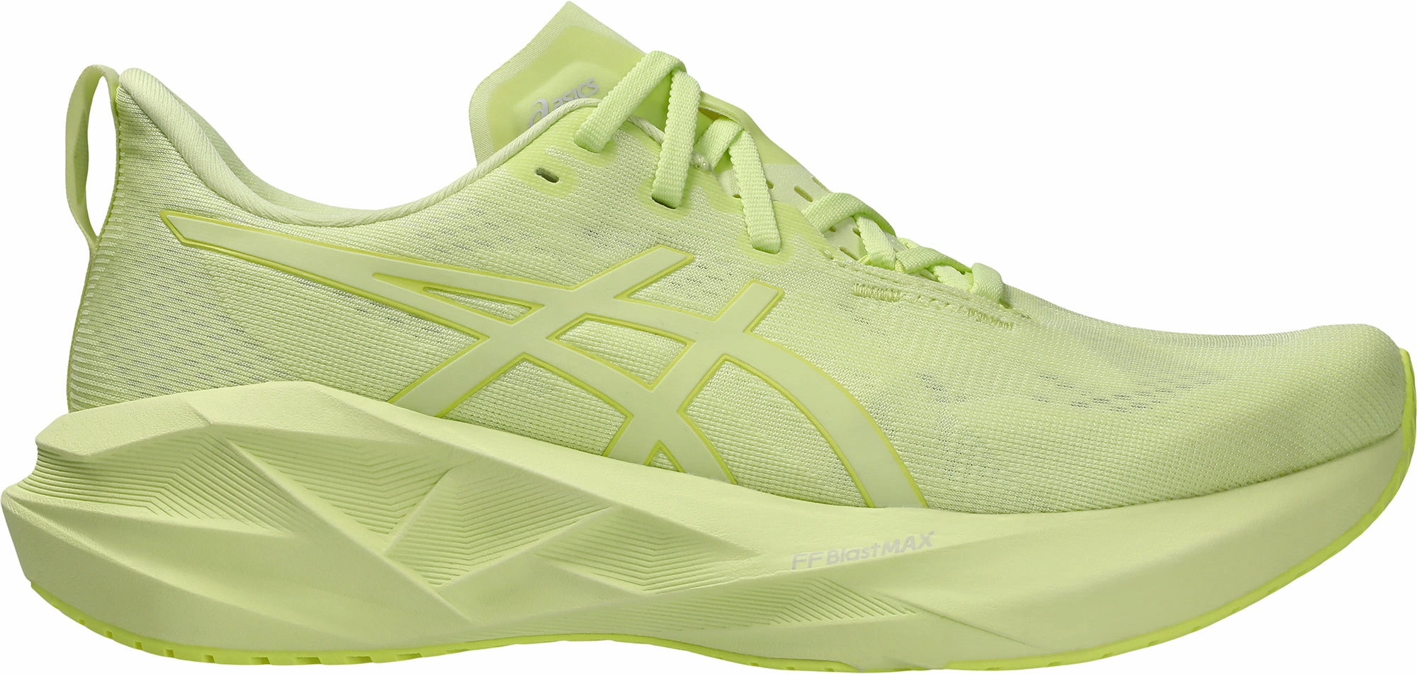 knee - high sock scratch - resistant - finish - toughness shoes Asics NovaBlast 5 Lite-Show Mens Running Shoes - Yellow