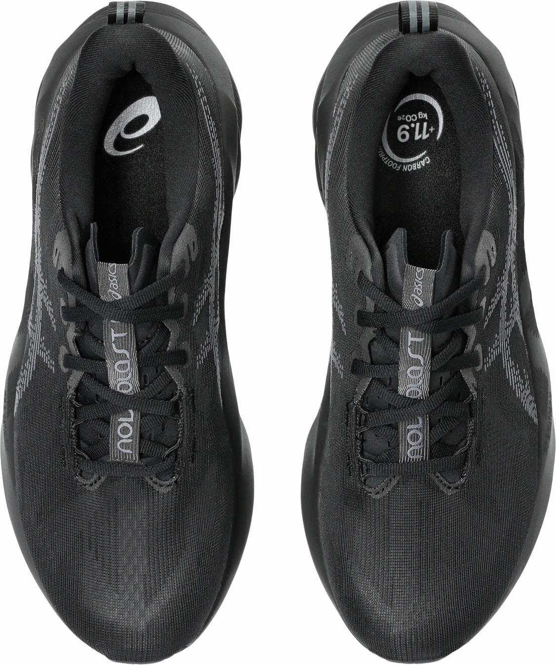 Asics NovaBlast 5 Mens Running Shoes - Black Impact protection Pressure Relief Design
