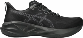 Asics NovaBlast 5 Mens Running Shoes - Black Runners with Flat Feet