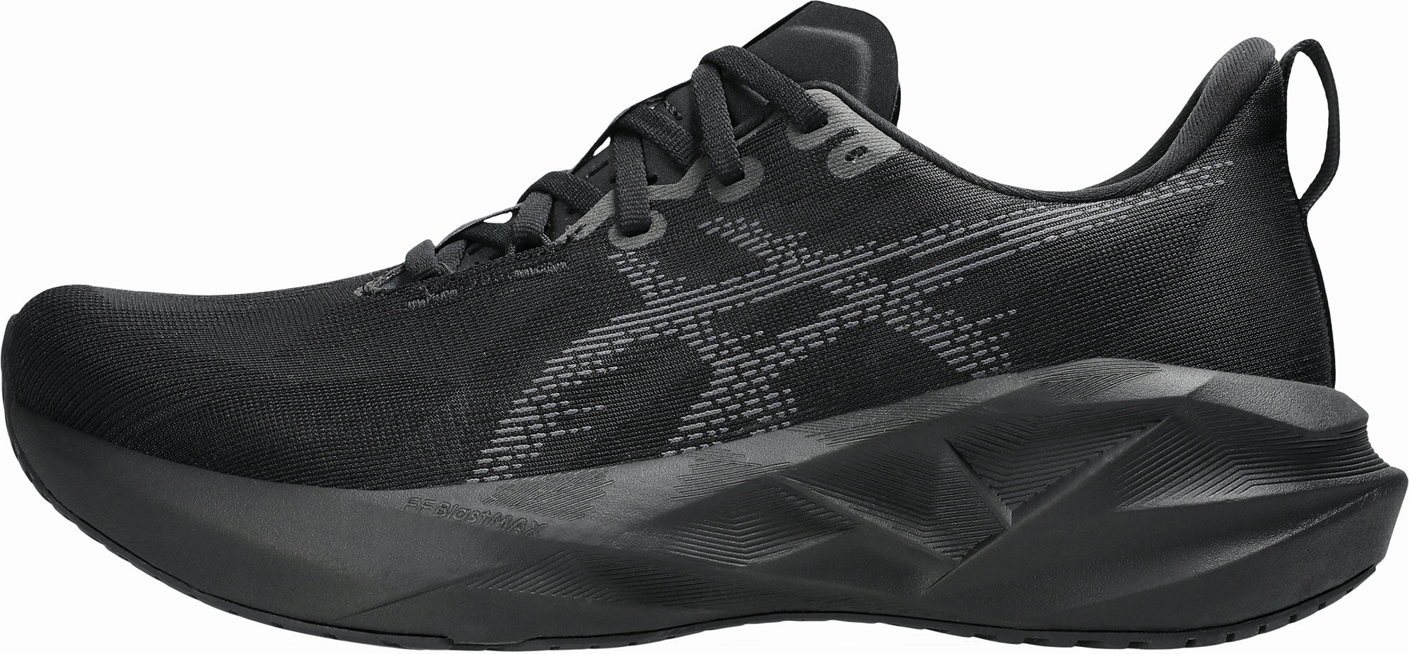 Ultra Breathable Knit Asics NovaBlast 5 Mens Running Shoes - Black