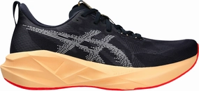 Breathable Cushion Asics NovaBlast 5 Mens Running Shoes - Blue