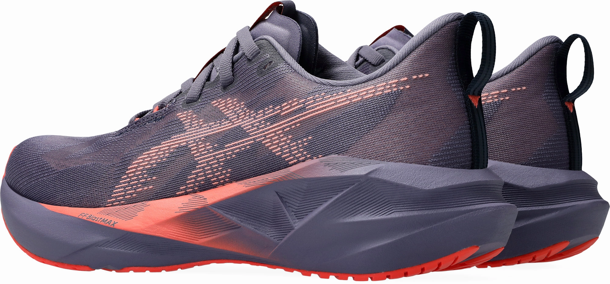 half - length running shoes male running gear Asics NovaBlast 5 Womens Running Shoes - Purple