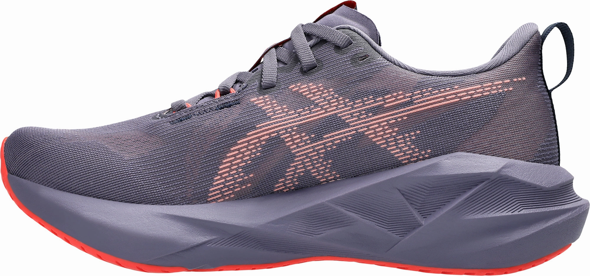 Rollbar Stabilizer contour Asics NovaBlast 5 Womens Running Shoes - Purple