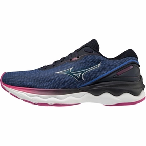 Mizuno Wave Skyrise 3 Womens Running Shoes - Navy Anti   Fatigue