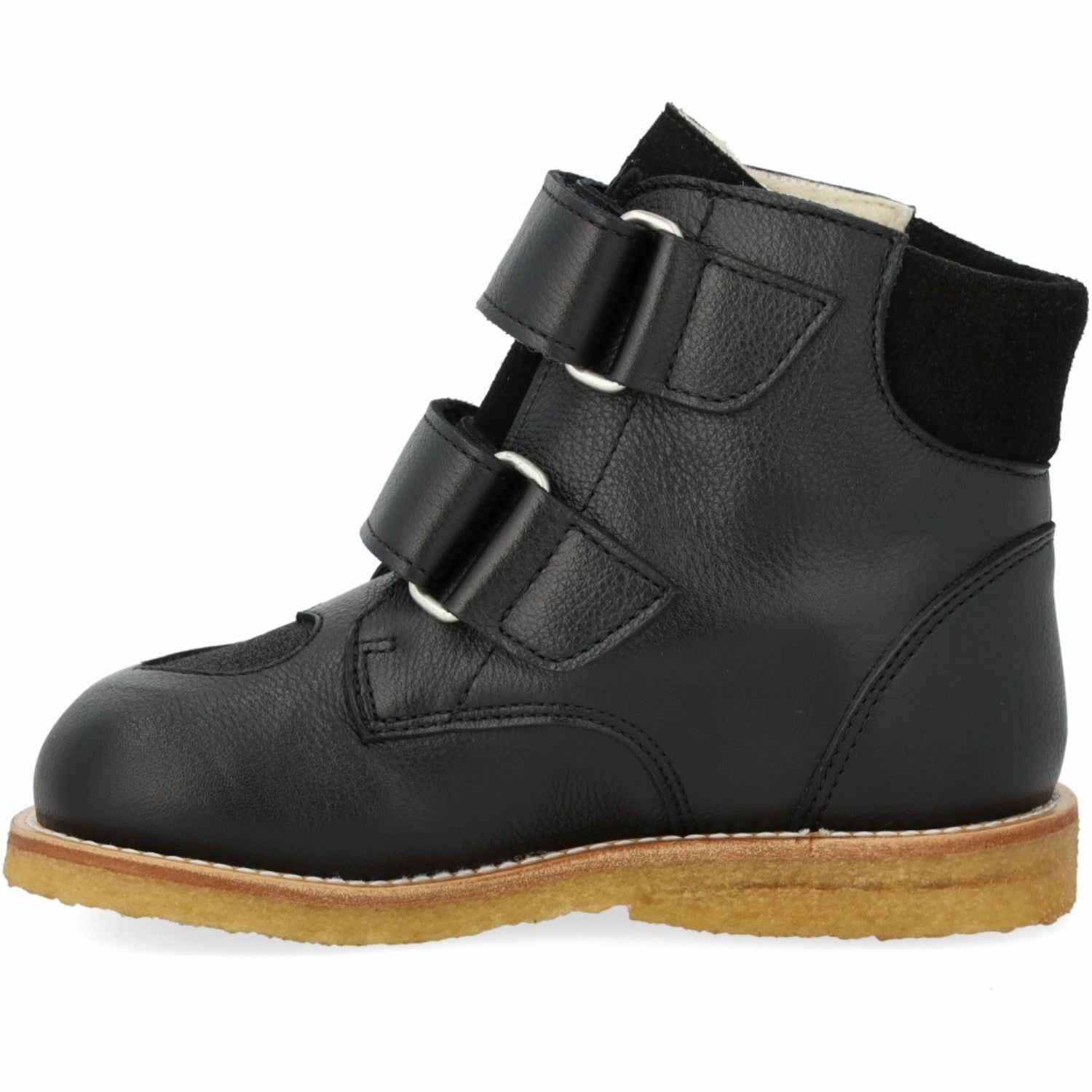 Angulus Black/Black Glitter TEX Boot with Sparkling Glitter Hearts Reinforced Form Morning Walk