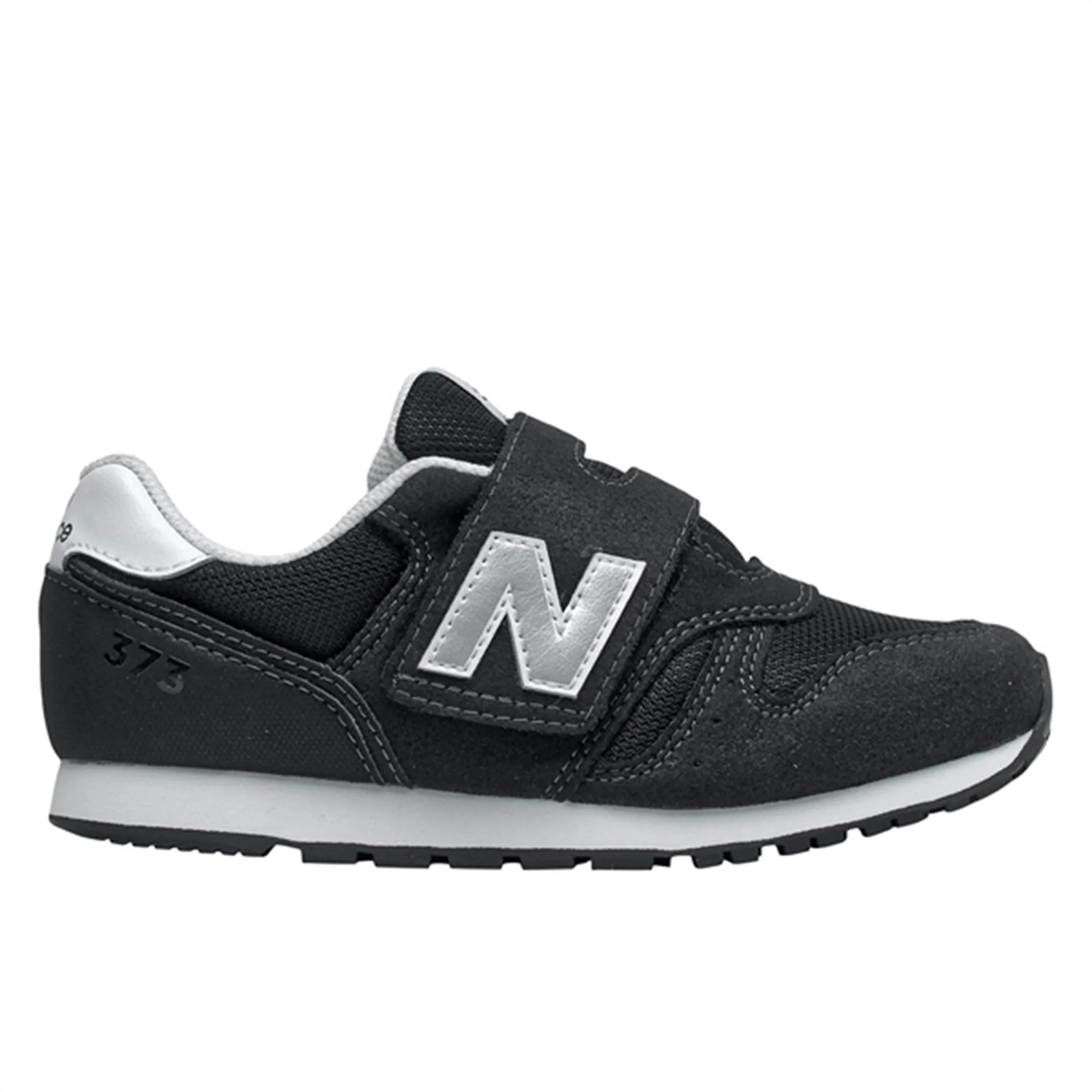 Compression Molded TPU Soft Soles New Balance 373 Black White Sneakers
